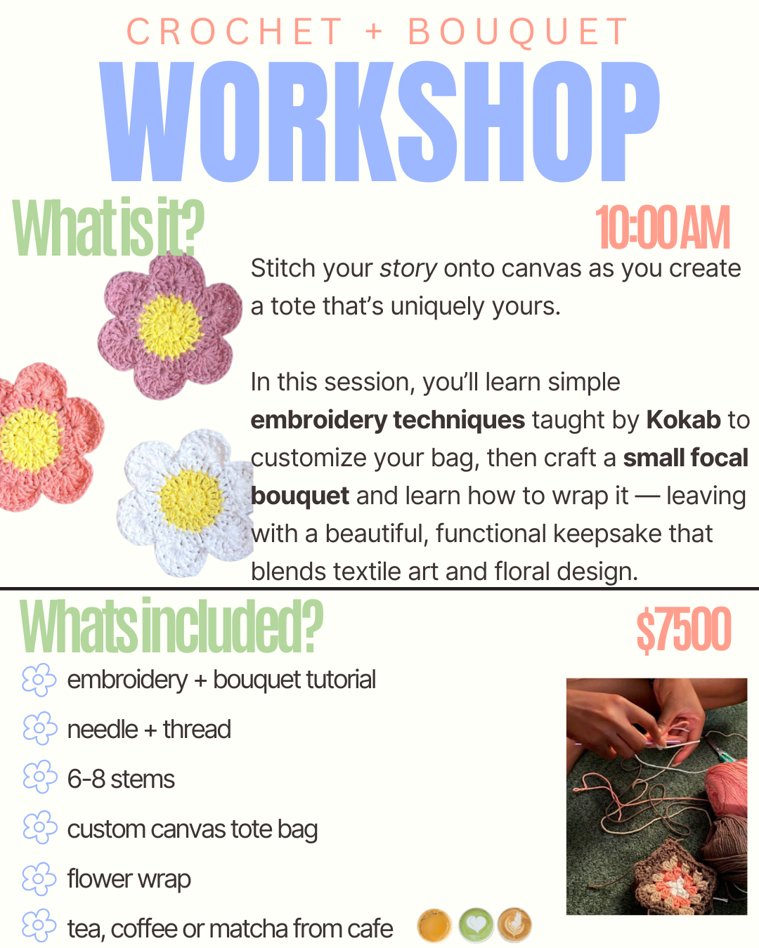 JULY 5th CROCHET + BOUQUET