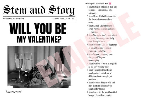 Personalized Flower Wrapping