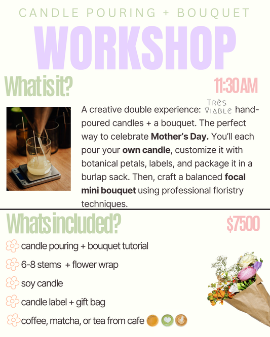 MOTHERS DAY WORKSHOP MAY 9