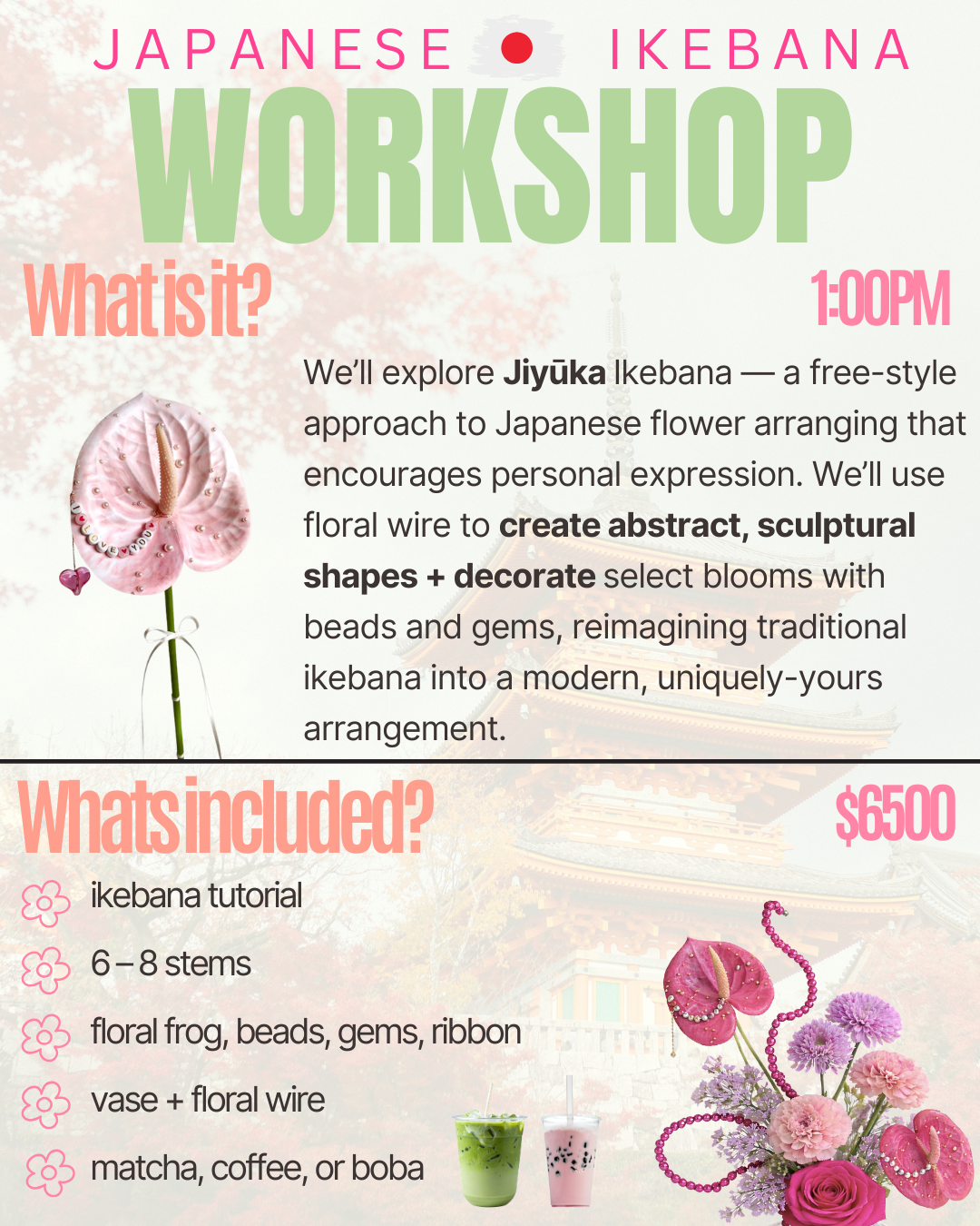 AUGUST 9TH JAPANESE SCULPTURAL IKEBANA