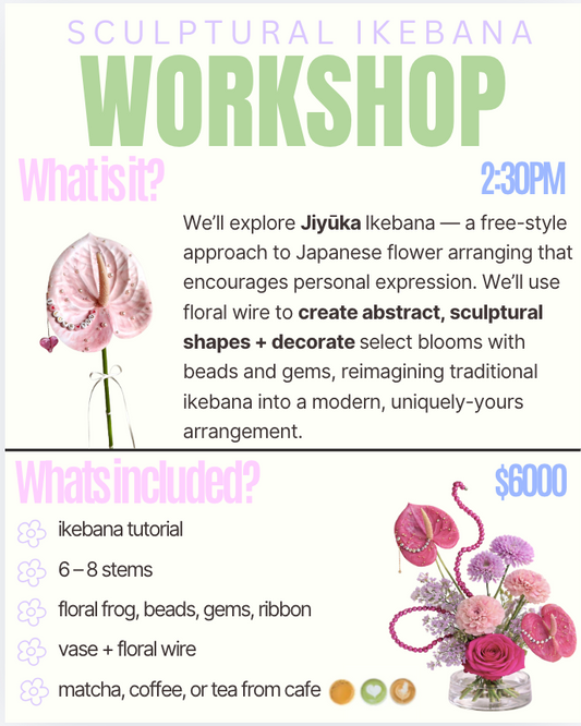LAST WORKSHOP OF THE YEAR- Ikebana Oct 4